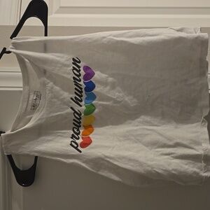 Proud Human Tank Top - White